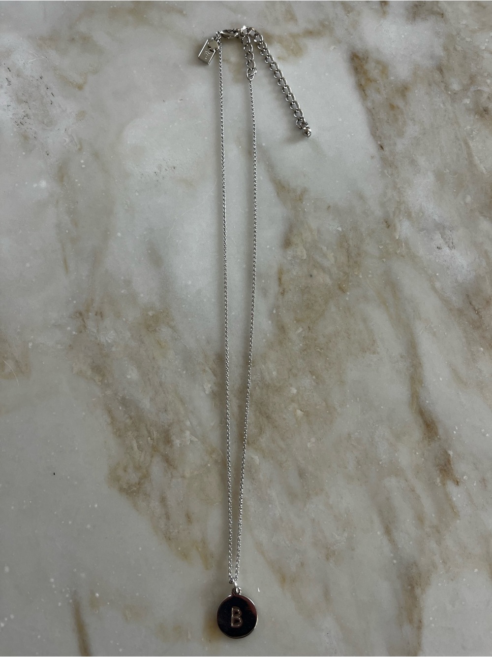 Kate Spade Silver Initial B Necklace